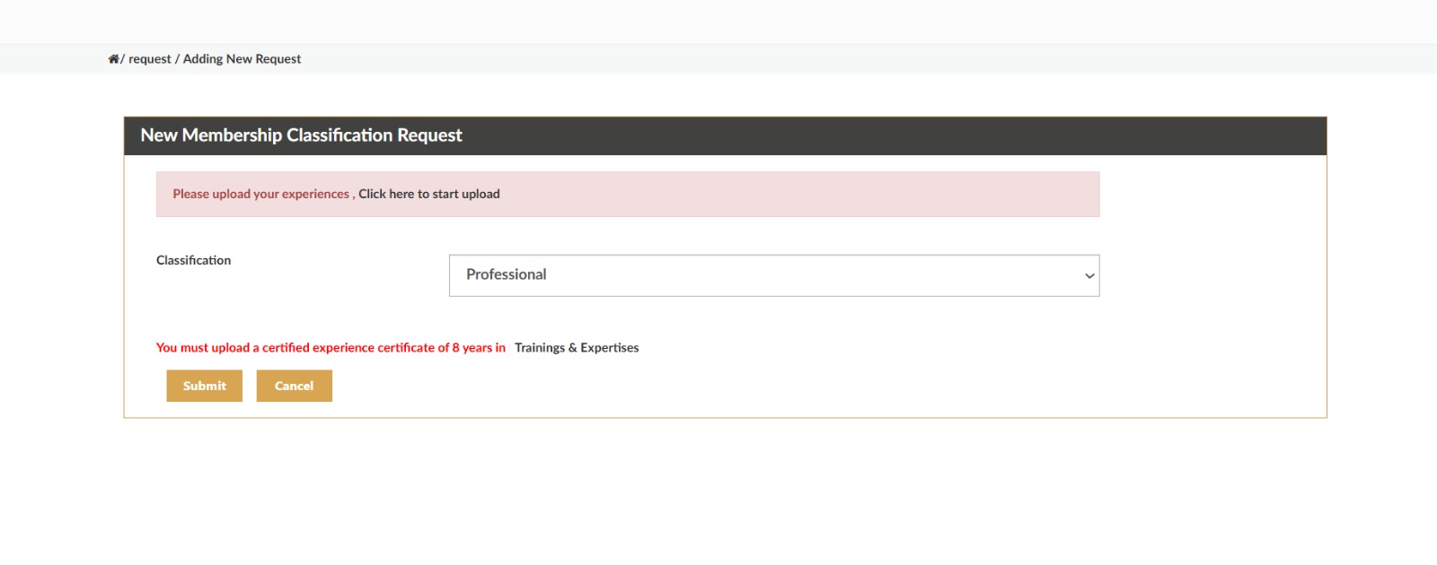 SCE client proof: Membership Reclassification