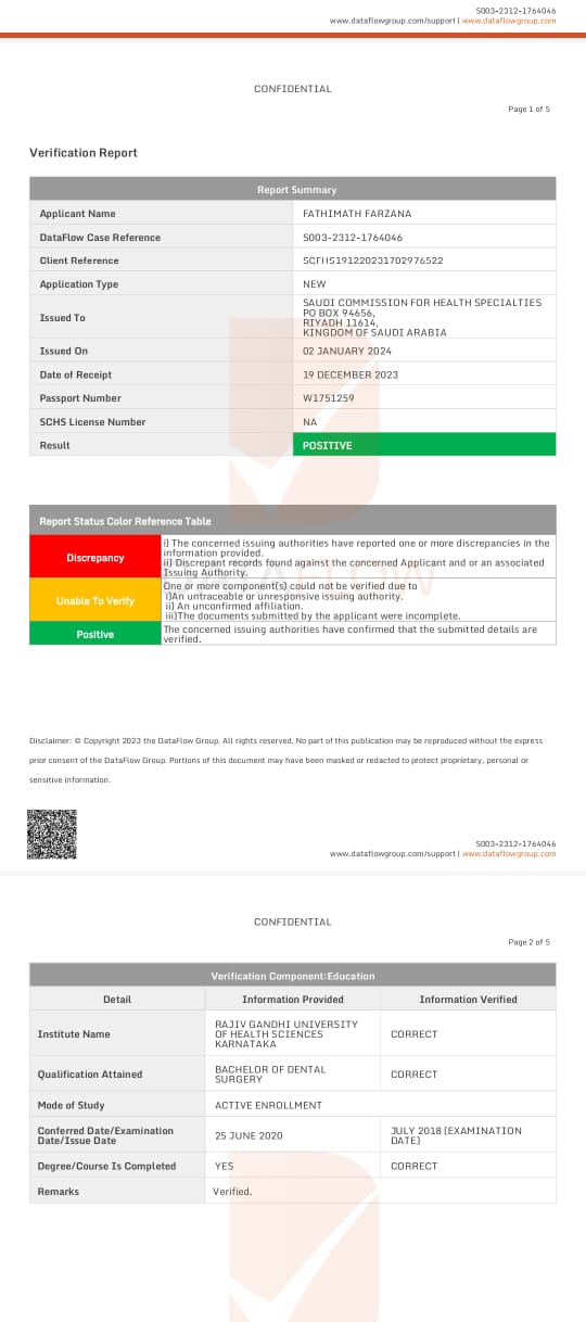 SCFHS client proof: Client proof
