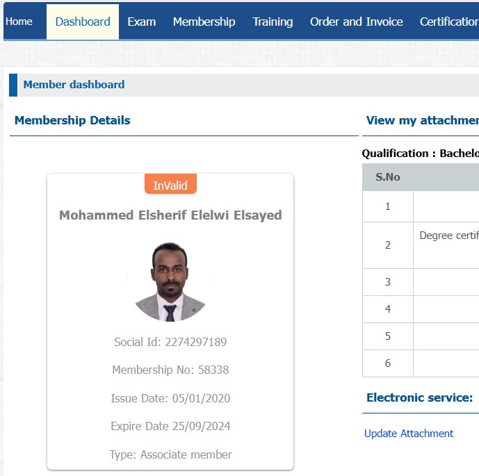 SOCPA client proof: Validate Invalid Membership